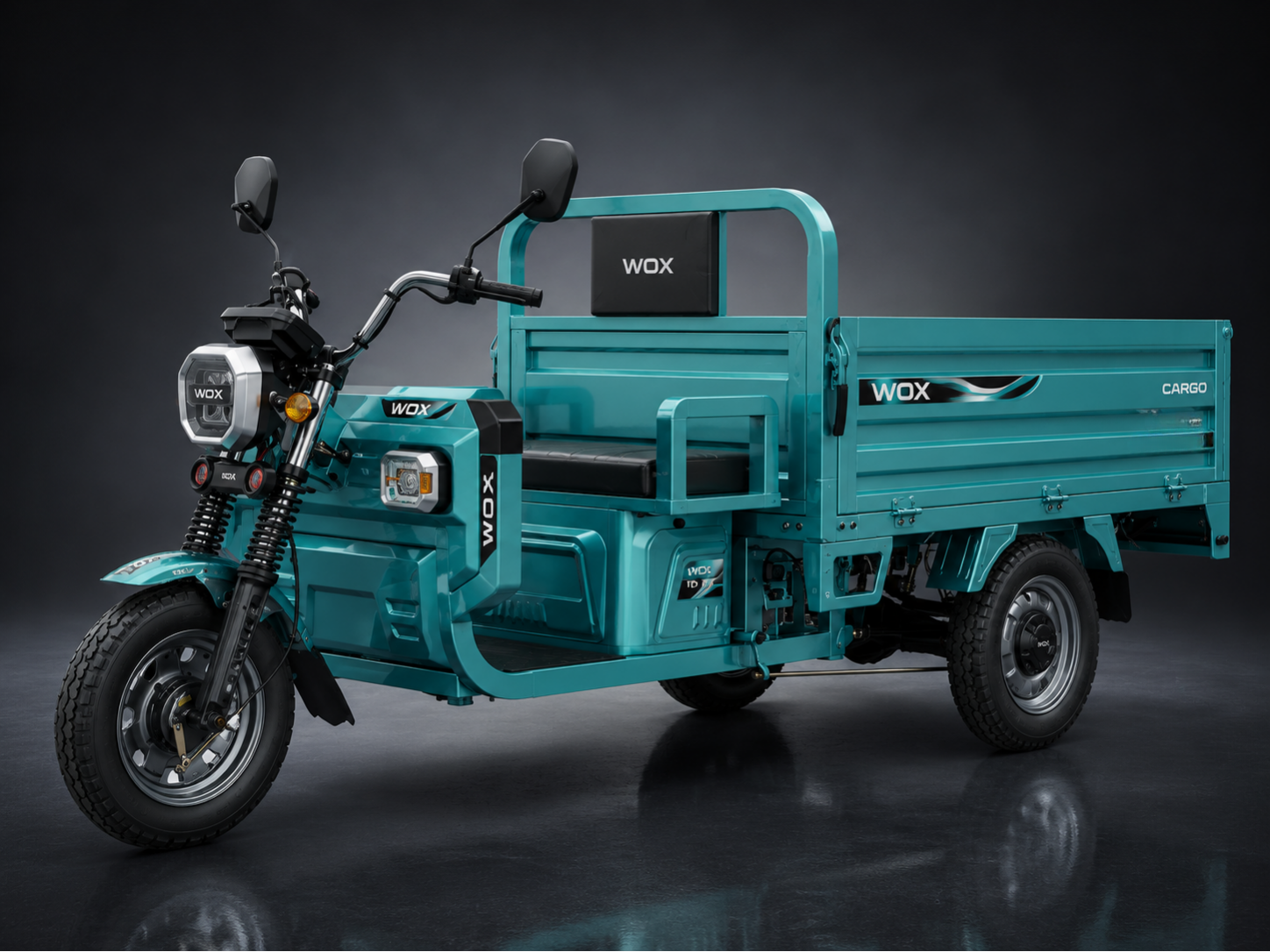 WOX Cargo electric vehicle — open cargo platform for municipal and commercial use
