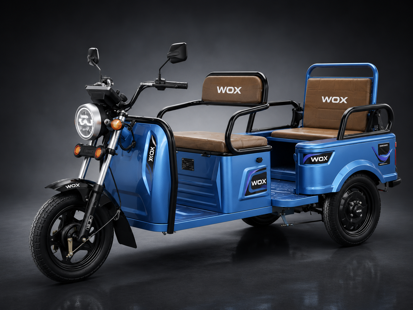 WOX Carry electric passenger tricycle — commercial transport vehicle
