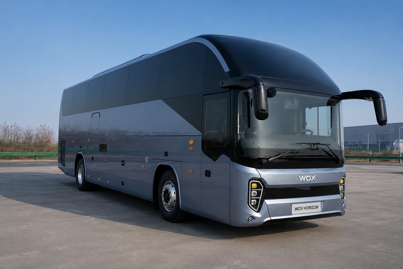 WOX HORIZON intercity coach rear angle view