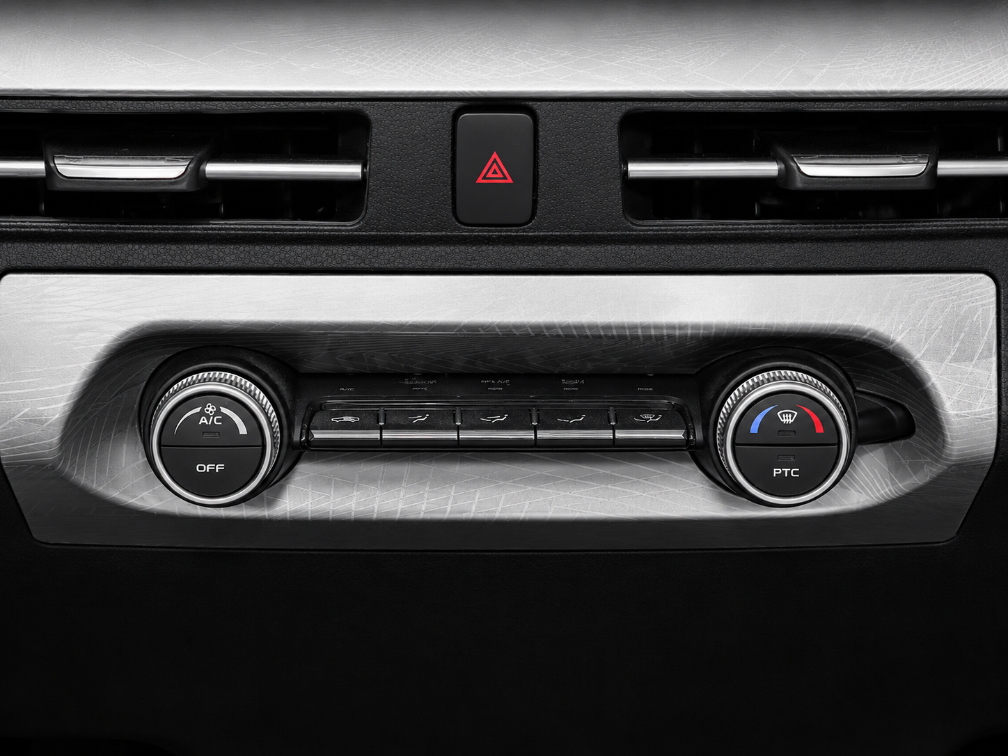 WOX LOOP — dual-dial climate control panel with A/C and PTC heating