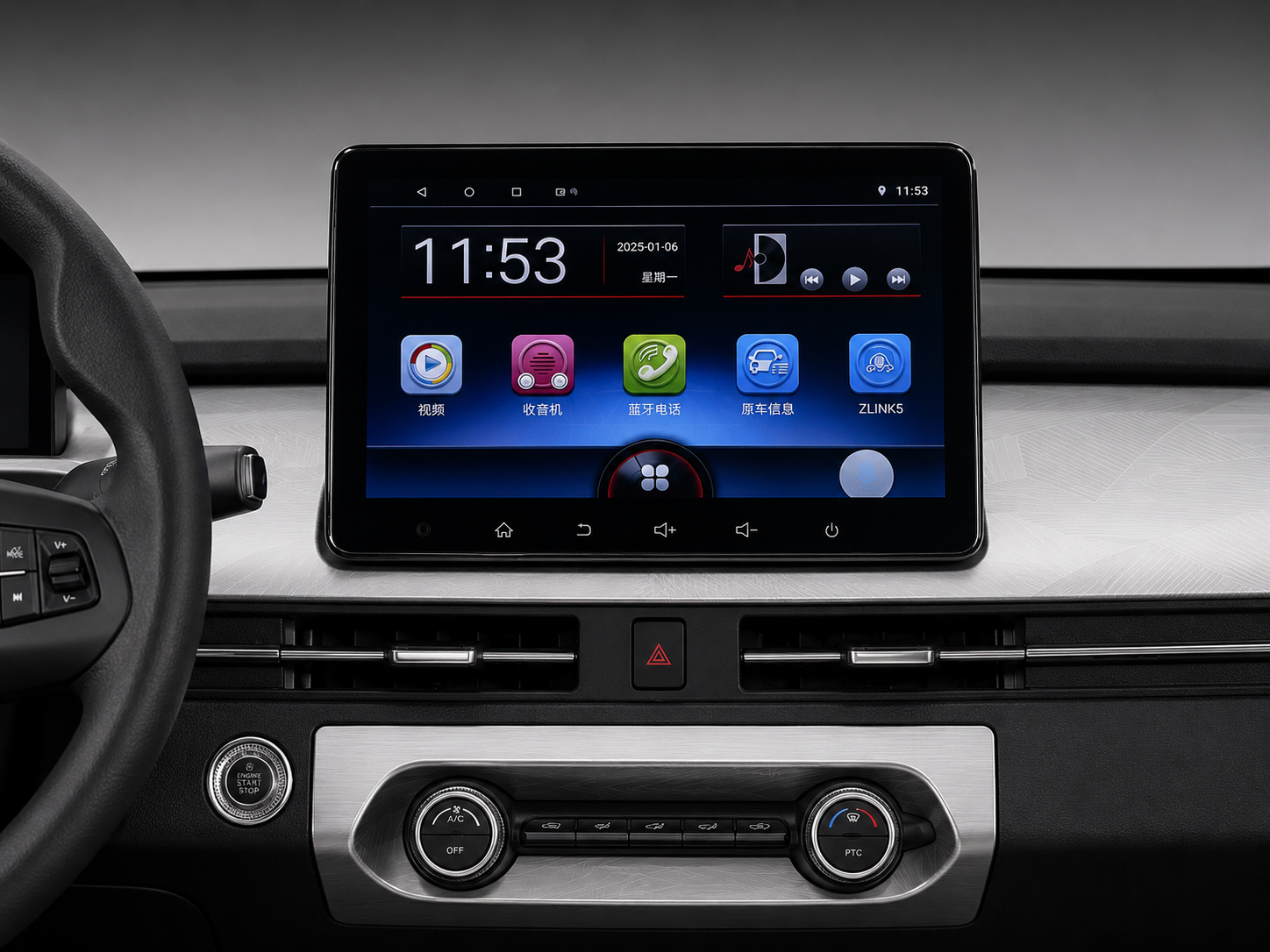 WOX LOOP — infotainment system from driver perspective