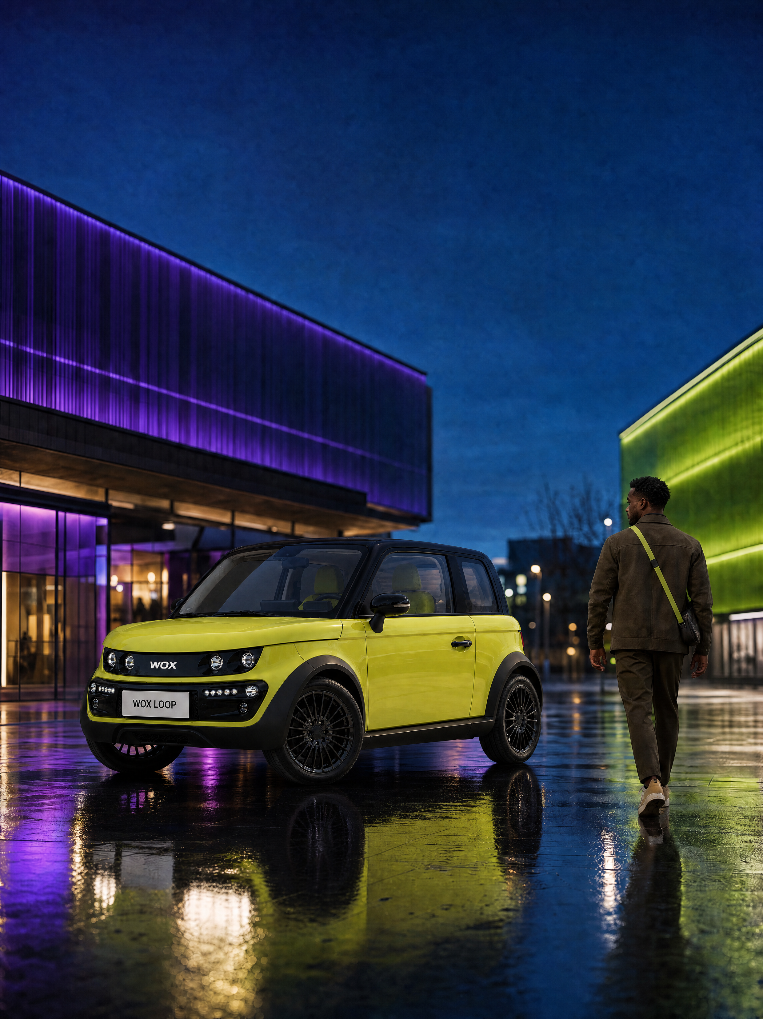 WOX LOOP Yellow — night city neon lights