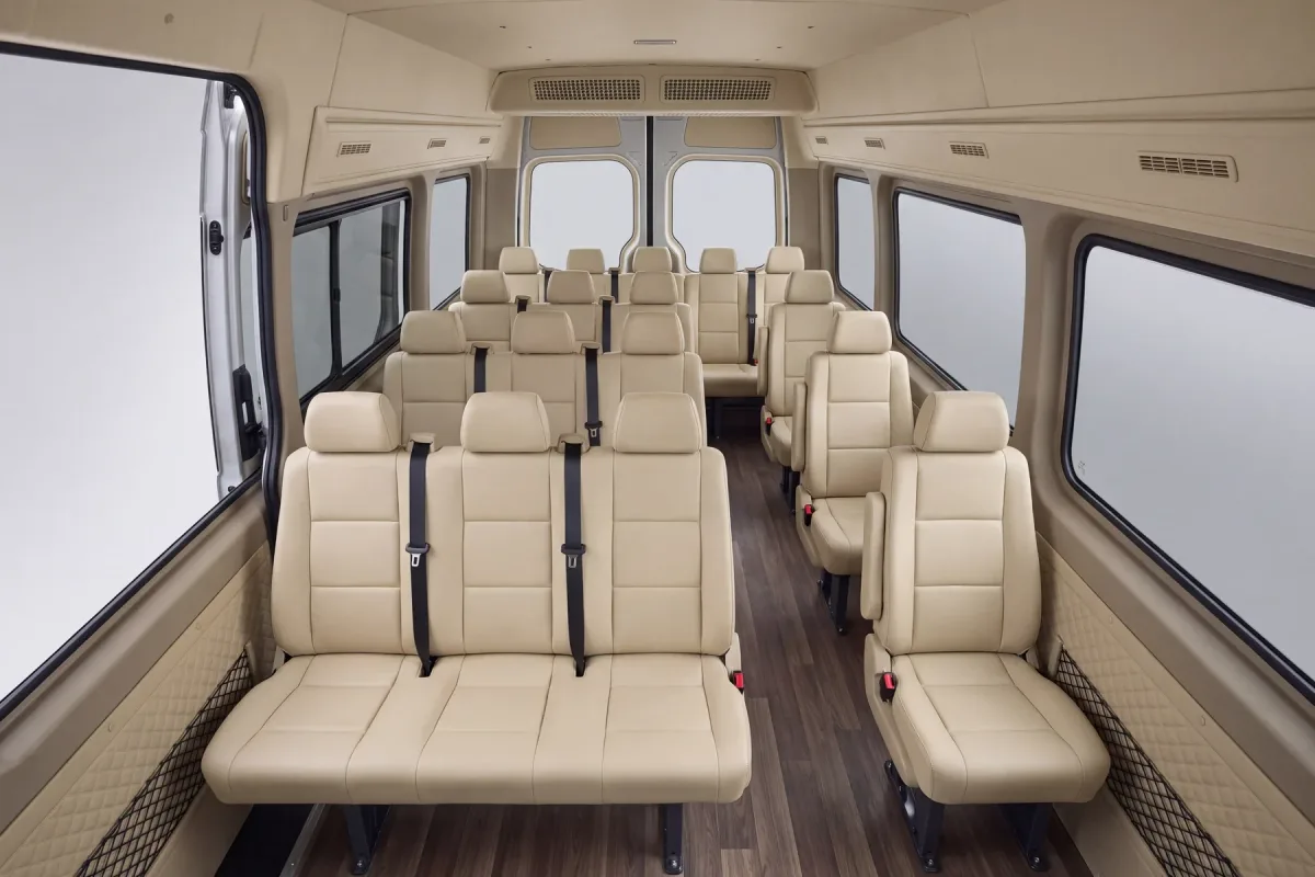 WOX MOVA minibus passenger cabin interior
