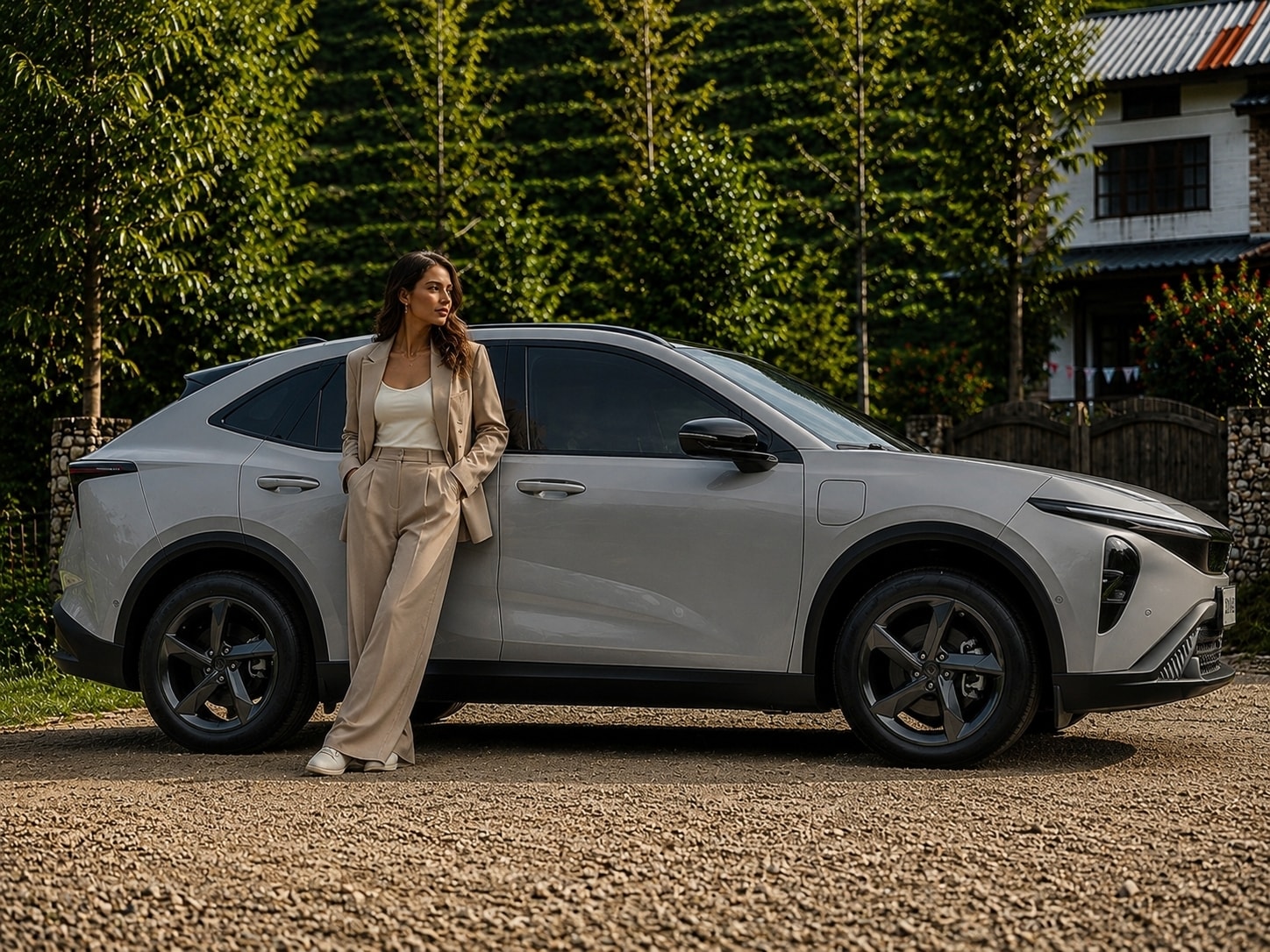 WOX Nebula electric vehicle in white