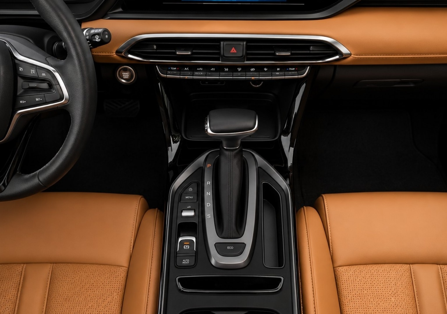 WOX NEO — centre console with gear selector and ECO/AUTO HOLD controls
