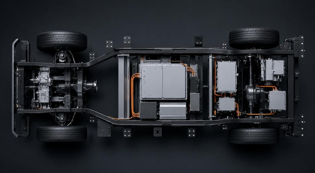 WOX Relay 400V commercial EV platform — underfloor architecture