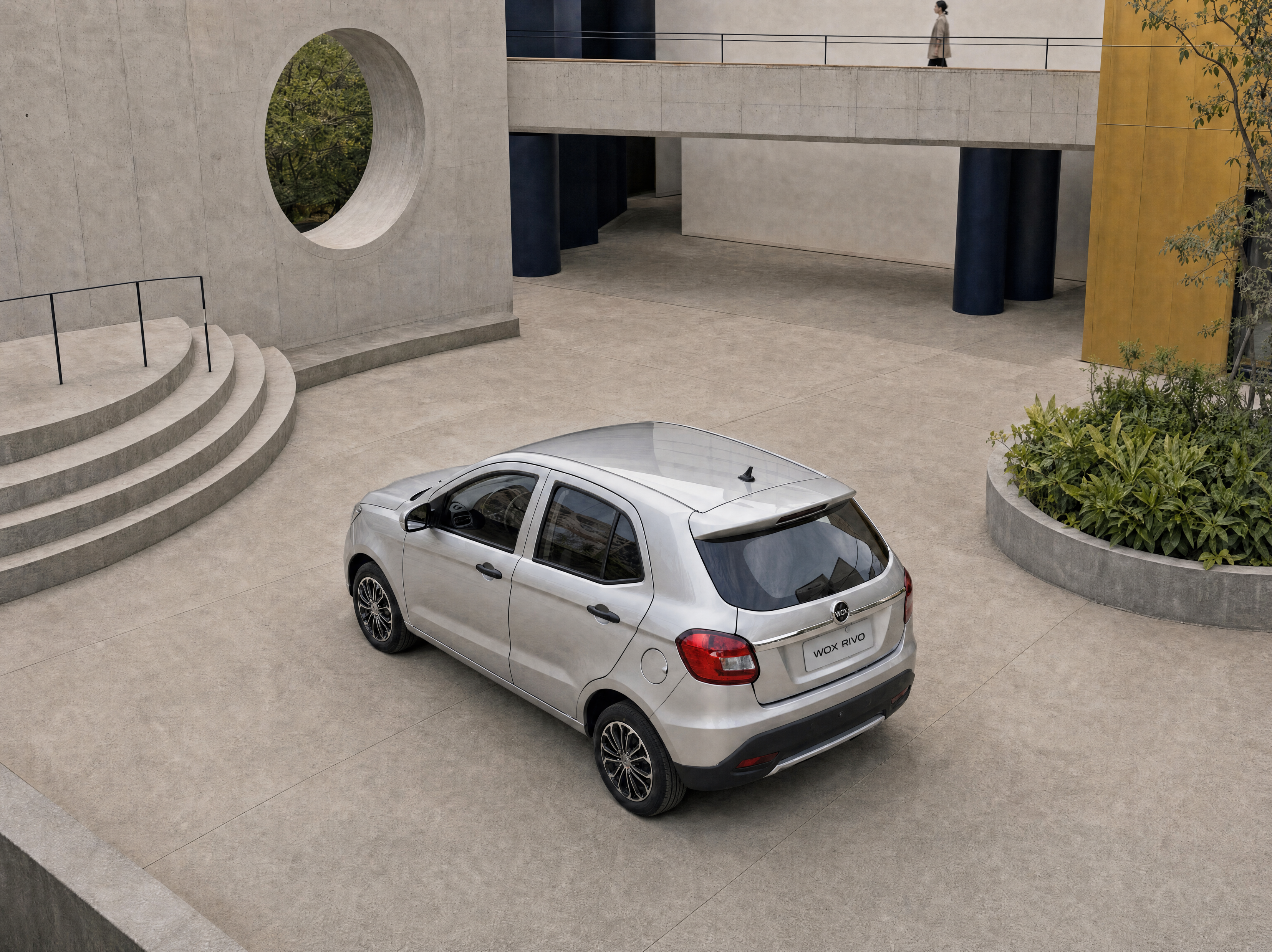 WOX RIVO side profile — architecture backdrop