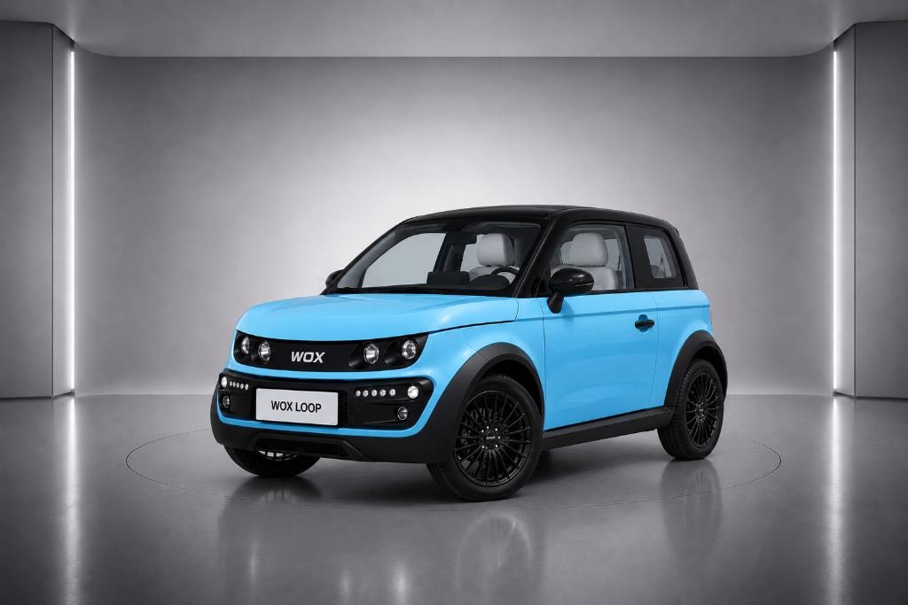 WOX LOOP — Fully electric urban city car. Compact, connected, zero-emission.