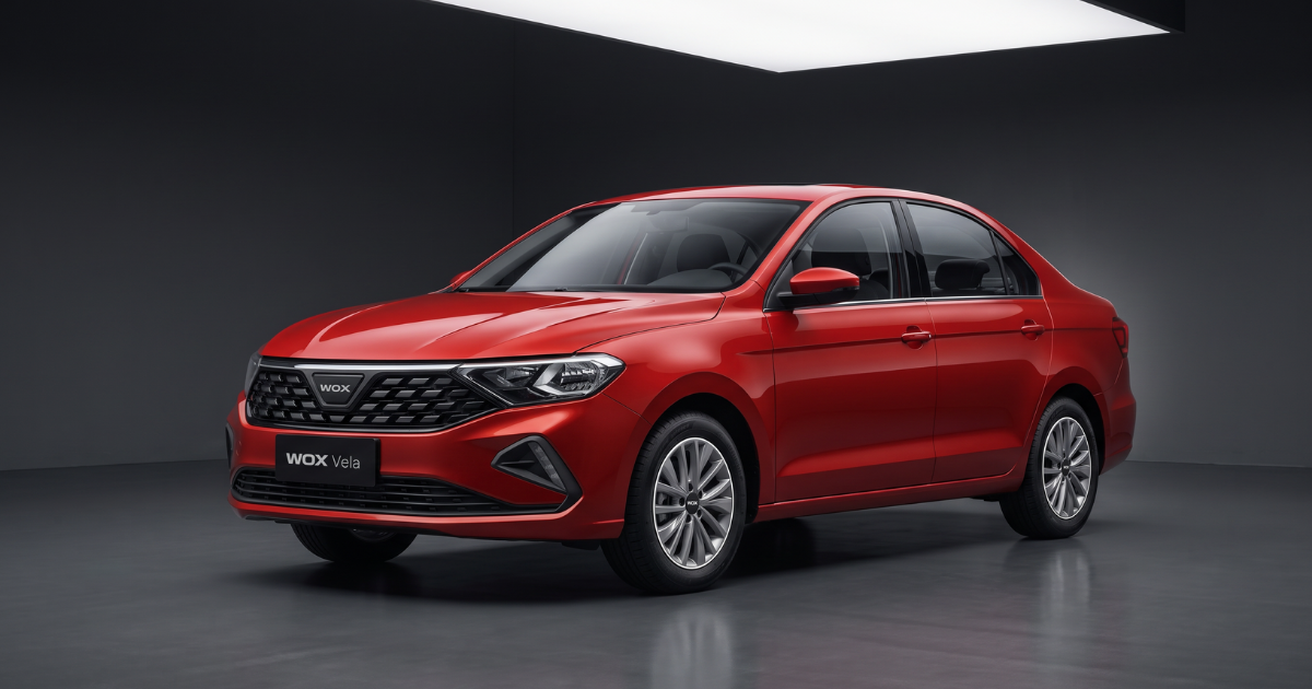 WOX VELA — A thoughtful petrol sedan for personal, family and professional mobility.
