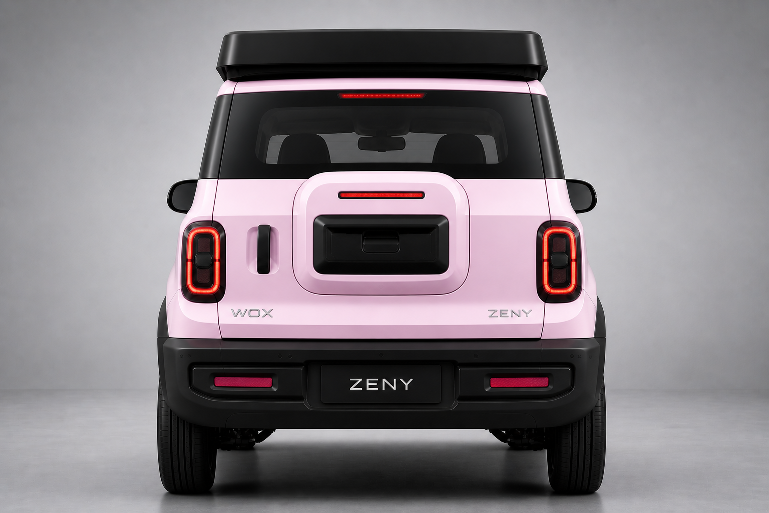 WOX ZENY Blossom Pink urban EV — rear view