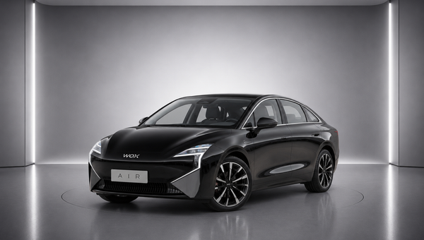 WOX AIR — Refined electric sedan with elegant fastback design.