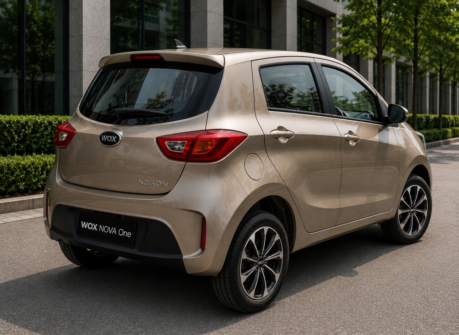 WOX NOVA One — rear night view